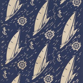 Yacht Race, 1939, screenprint on cotton, National Gallery of Australia, Canberra. 