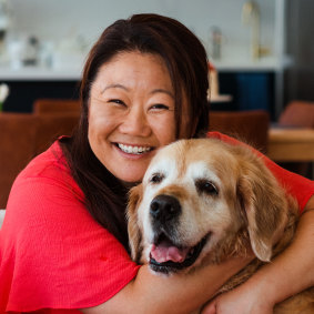 Nagi Maehashi of RecipeTin Eats fame and her dog Dozer.
