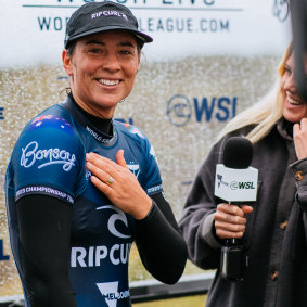 Two-time WSL champion Tyler Wright.