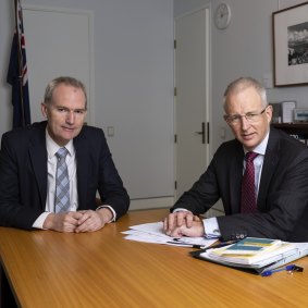 Coalition’s communications spokesman David Coleman and shadow minister for the digital economy Paul Fletcher.