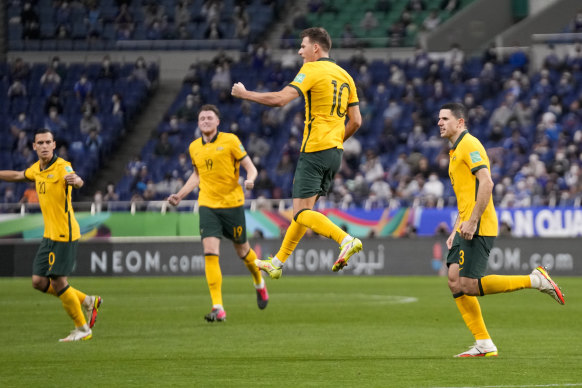 Ajdin Hrustic (10) returns for the Socceroos but where does he fit in? 