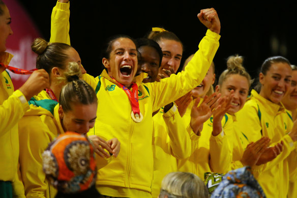 Ash Brazill was elated to end her career with a World Cup win.