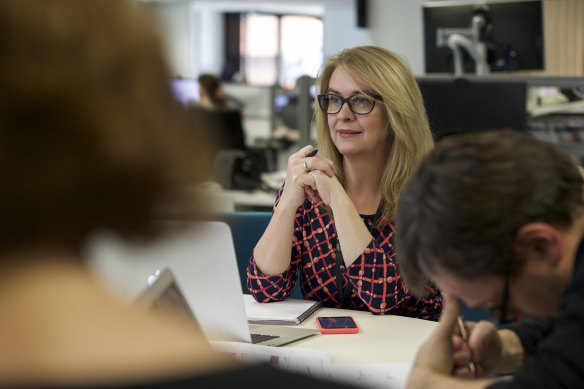 Judith Whelan in 2015, when she was editor of The Sydney Morning Herald.