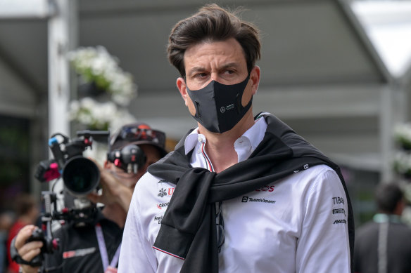 Mercedes boss Toto Wolff, who has a tense relationship with Horner.