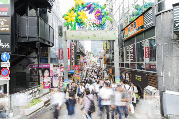 Takeshita Street in Harajuku.