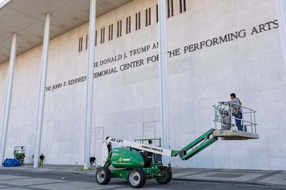 Trump had added his name to the storied Kennedy Centre in Washington but on the weekend, a US judge ordered that it had to be removed.