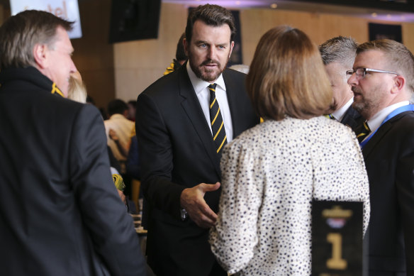 Richmond CEO Brendan Gale at the 2019 AFL Grand Final function in the Olympic room at the MCG.
