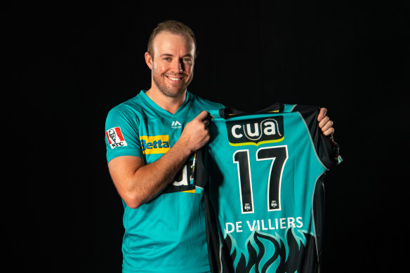 The Heat is on: AB de Villiers will join Brisbane for their Big Bash League campaign.