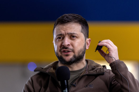 Ukrainian President Volodymyr Zelensky.