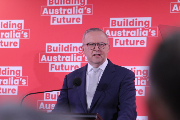 Prime Minister Anthony Albanese in Brisbane.