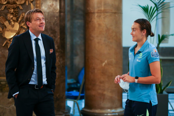 Caitlin Foord believes new Matildas coach Tony Gustavsson was clearly the best person for the job.