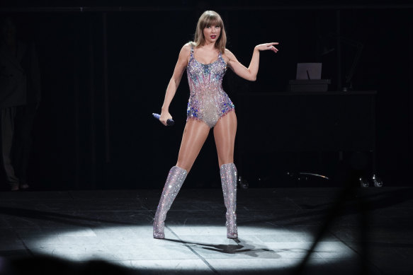 Taylor Swift performs during the opener of her current Eras tour in March this year in Arizona. 