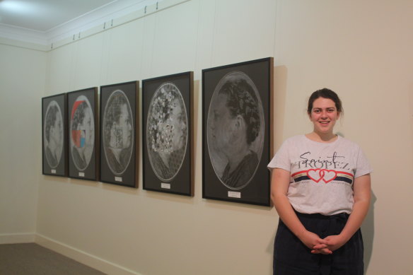 Louisa's visual arts major work will be hung in the New England Regional Art Museum.