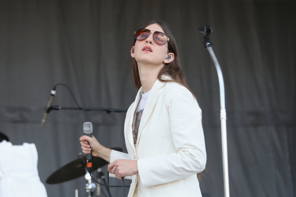 Weyes Blood performs at the 2019 ACL Fest at Zilker Park in Austin, Texas. 