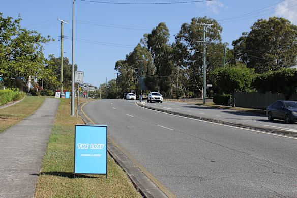 Shand Street marks the western boundary of the commercial precinct in Stafford.