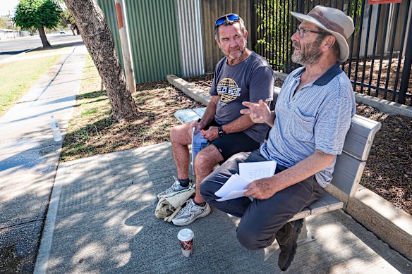 Rose began treating Alan Finegan from the kerb when the local clinic receptionist didn’t show up. 