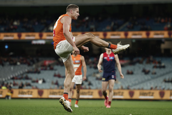 Jesse Hogan starred in a Giants blitz of the Demons at the ’G.