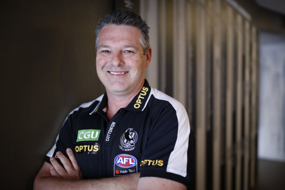 Collingwood's new AFLW coach Steve Symonds.