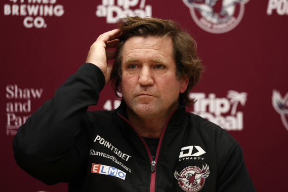 Des Hasler’s second coming at Manly ended in acrimony.