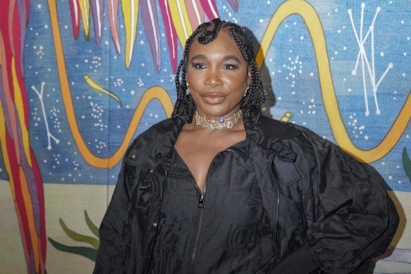 Venus Williams arrives for the presentation of the 2025 Christian Dior haute couture spring/summer collection.