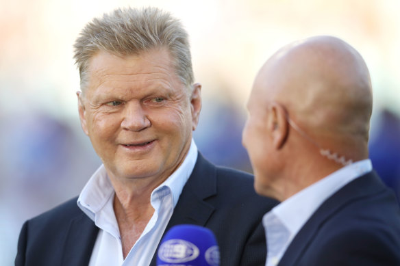 Paul Vautin with long-time colleague and mate Peter Sterling