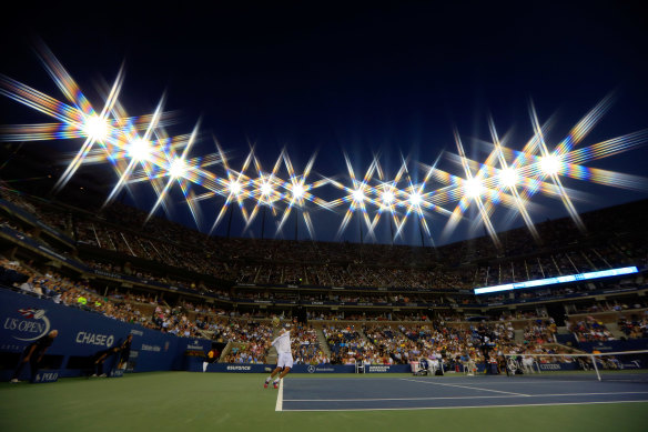 The Bernard Tomic match against Andy Roddick at Arthur Ashe Stadium back in 2012 that Pat Rafter labelled ‘a disgrace’ at the time.