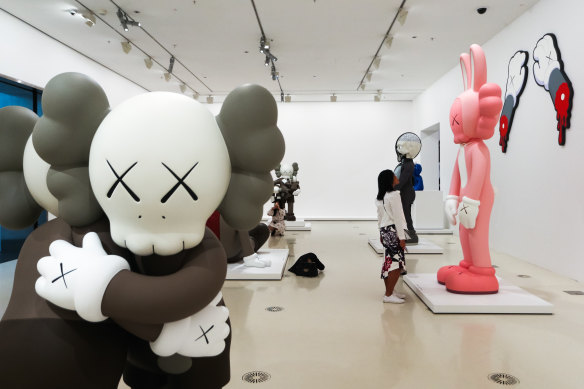 The KAWS exhibition at the National Gallery of Victoria. 
