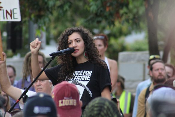 Organizer Remah Naji told the crowd this statement: 