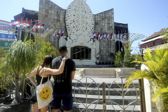 The memorial to victims of the Bali bombings.