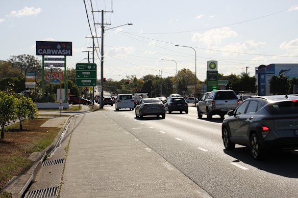 Traffic along Stafford Road. 