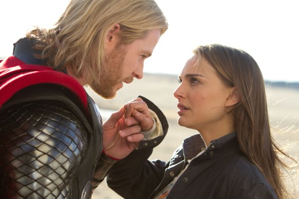 Chris Hemsworth and Natalie Portman reprise their roles in <i>Thor: Love & Thunder.