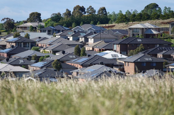 Lot sales across Melbourne’s new suburbs fell 14 per cent in the three months to June.