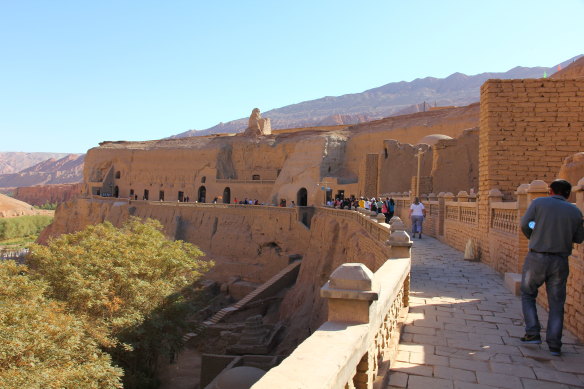 The Mogao Caves in China.