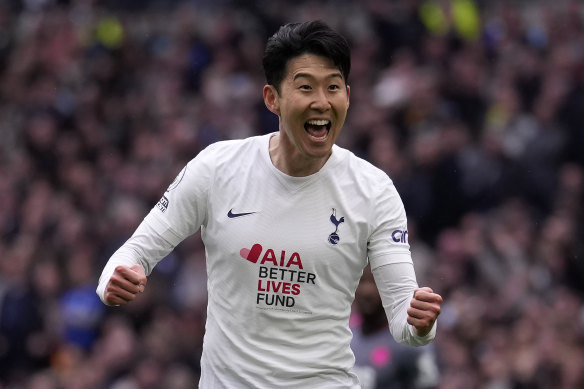 Tottenham’s Son Heung-min is in the race for the Golden Boot. 