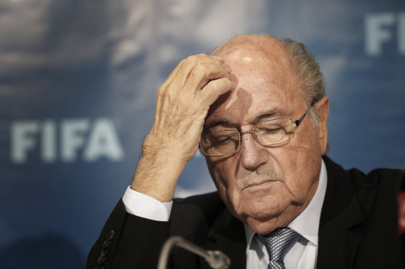 Then FIFA president Sepp Blatter in 2014.