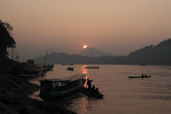 On the Mekong.