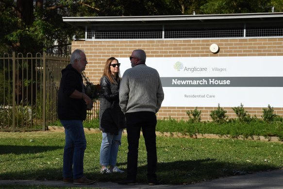 The NSW coronavirus epicentre: Newmarch House in western Sydney.