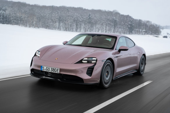 Porsche has entered the electric vehicle market in Australia with its high-performance Taycan.