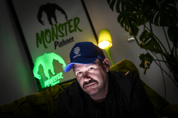 Monster Pictures owner Grant Hardie in his Brunswick office.