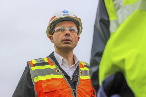 Transportation Secretary Pete Buttigieg tours the site of the Norfolk Southern train derailment.