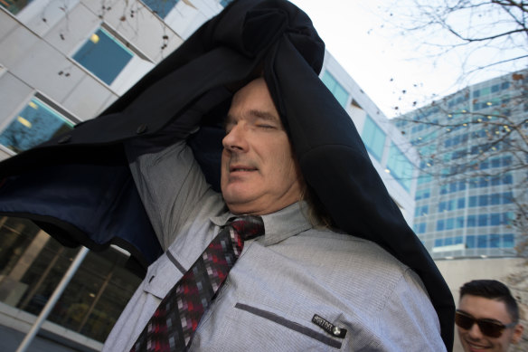 James Balcombe outside the County Court in 2017.