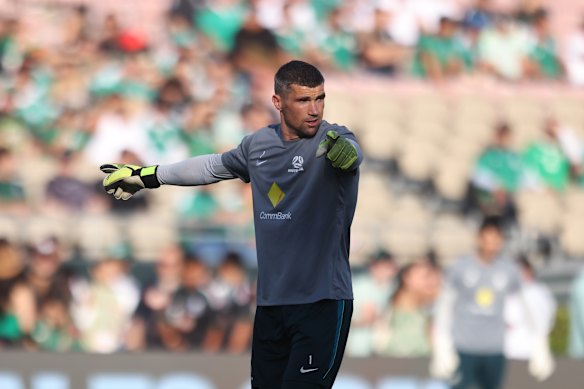 Mat Ryan starts between the posts.
