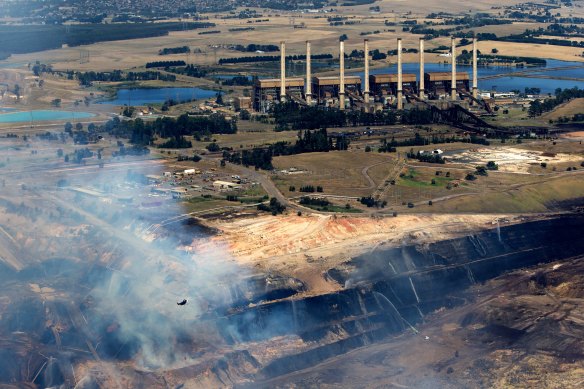 Engie has proposed turning the former coal mine at Hazelwood power station into a large “pit lake”.