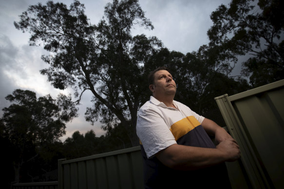 Mark Lawton looks beyond his backyard. He fears plans to remove 11 hectares of vegetation  will be disastrous for local wildlife.