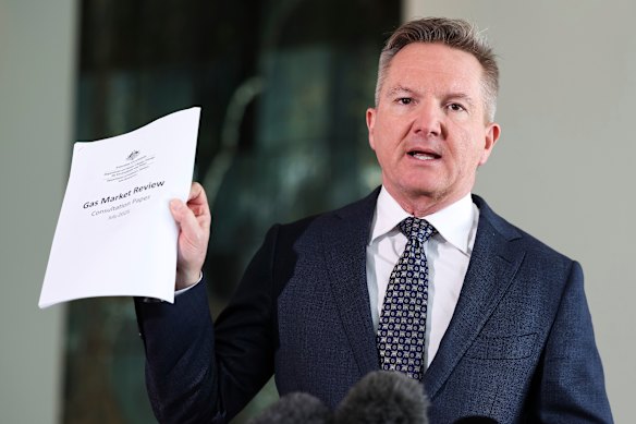 Chris Bowen says it’s a “reasonable request” for Australians to have access to Australian gas.