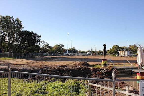 Bowling fortnight at Grange Bowls Club which will be converted into a futsal pitch, a warm up area and a small outdoor gym. 