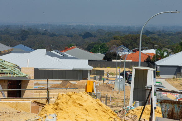 The supply of vacant land is dwindling in Perth. 