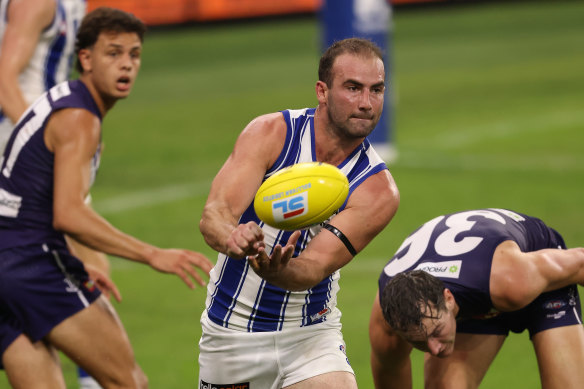 North Melbourne played in WA on Saturday and the team will head into 14 days of home isolation after returning on Sunday morning.