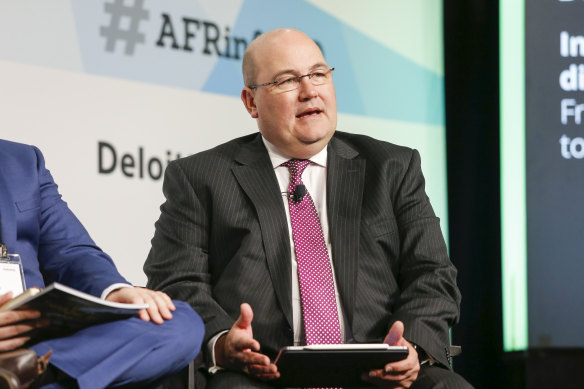Sam Sangster, pictured in 2019 when he was CEO of Sydney’s Western City & Aerotropolis Authority.