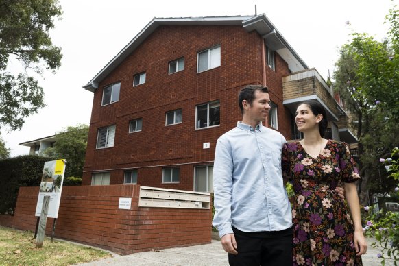Anikea O’Connor and her partner were able to buy in the northern beaches as prices have come off the boil this year.
